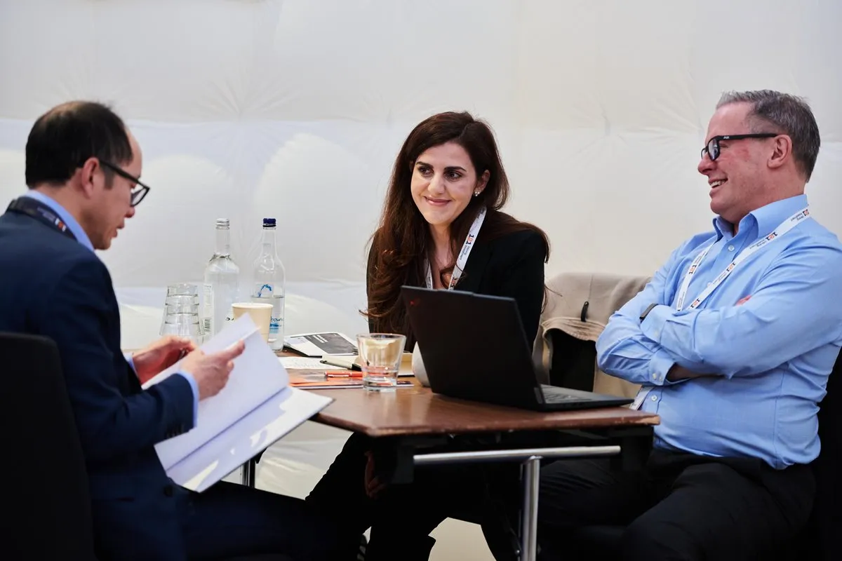 Mining company representatives meeting investors at 121 Mining Investment London